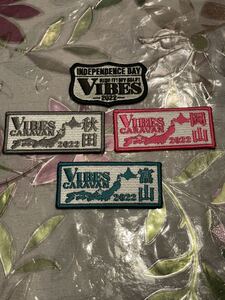 ●●2022●バイブズ　vibes ●今年のミーティング●キャラバン●秋田　岡山　富山●世田谷ベース アイロンワッペン バイブス　ハーレー