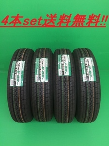 送料無料!トーヨー V-02e 165/80R14 97/95N 4本セット