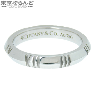 101729880 ティファニー TIFFANY&Co. アトラス X クローズド ナローリング ホワイトゴールド K18WG 6.5号相当 リング・指輪 仕上済