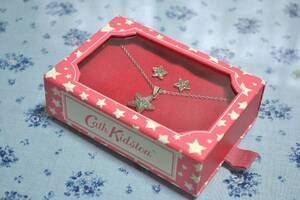 Cath Kidston キャスキッドソン ラメ入り スターモチーフ ネックレス × ピアス ２点セット 未使用 若干訳あり