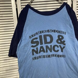 ASHO 1スタ 水色 ムービー Tシャツ シドアンドナンシー 映画 イギリス 90s 00s ビンテージ アメリカ 古着 ベール 卸 仕入れ