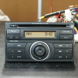 動作OK PY00A オーディオ Y12 ウイングロード 松下電器 ヘッドユニット 2DIN CD FM AM 28185-ED200 CQ-JN8400AK 日産 純正 @7212s