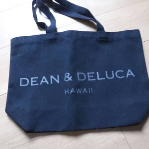 税不要特価 正規品 新品!DEAN＆DELUCA ディーンアンドデルーカ ハワイ購入 ハワイ限定 トートバッグ ハワイアン エコバッグ♪黒