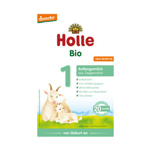 送料無料 ホレ Holle ヤギ オーガニック 粉ミルク Step 1 (0ヶ月～6ヶ月)400g 