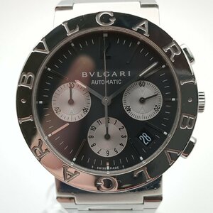 BVLGARI ブルガリ ブルガリブルガリ クロノグラフ BB38SS 腕時計 SS 黒文字盤 メンズ 自動巻き AT 動作品