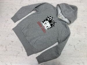 ベティーブープ Betty Boop キャラクター グッズ ギャル ストリート プルオーバー スウェット パーカー メンズ M ライトグレー