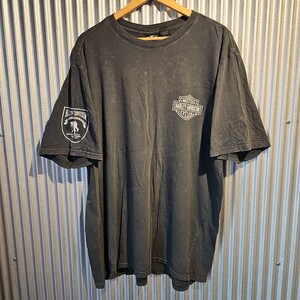 超激安スタートHARLEY DAVIDSON ハーレーダビッドソンTシャツXLブラック墨黒フェード雰囲気系ヴィンテージレアプリント