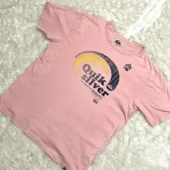 クイックシルバー Quik silver 半袖Tシャツ XL ピンク綿100%