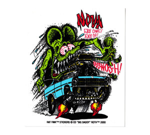 ラットフィンク ステッカー 車 アメリカン キャラクター おしゃれ バイク かっこいい アメ車 RatFink USA モンスター NOVA