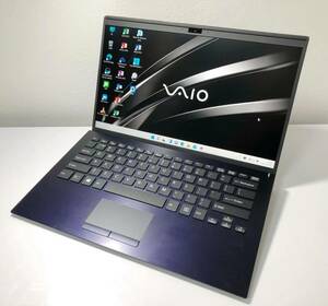 5周年記念モデル VAIO SX14 勝色特別仕様 PC i7-8565U 1.80GHz 16GB SSD512GB Win11 64bit 14.0型ワイド 4K カメラ Office2016