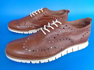 13776■美品 COLE HAAN ZEROGRAND コールハーン ゼログランド ビジネスシューズ 茶 レザー ブラウン 10M 161 C27488 L17