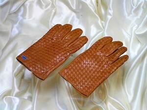 手袋♪GLOVES グローブス♪高品質皮革が放つ飴色のかがやき Italy Made 茶 8-ML-size 本革+カシミア メンズ 3447■郵便送料一律：210円