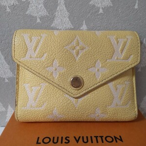 限定品 LOUIS VUITTON ルイヴィトン モノグラム アンプラント ポルトフォイユ ヴィクトリーヌ イエロー 黄色 ミニ財布 