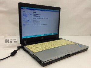 R ジャンク/ FUJITSU FMVNP4NE LIFEBOOK P771/C Intel Core i5-2520M メモリ2.05GB HDD160.04GB 【G04886】