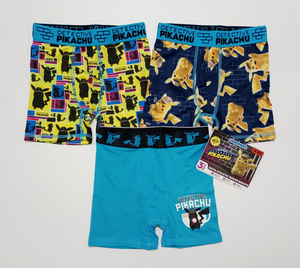 USA購入★★ ポケモン ピカチュウ ブリーフ ボクサーパンツ サイズ4 110 3枚 未使用品 ★★ Pokemon Pikachu Boys Boxer Briefs