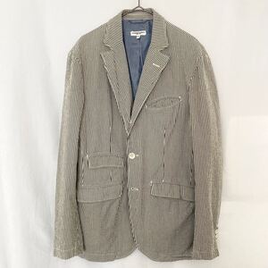 ★Engineered Garments エンジニアードガーメンツ Sサイズ ANDOVER JACKET ストライプ アンドーバージャケット アメリカ製 ネペンテス