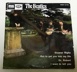 ◆スペインORG◆ BEATLES / ELEANOR RIGBY ◆レア4曲入りEP/コーティングジャケット/ODEON青ラベル