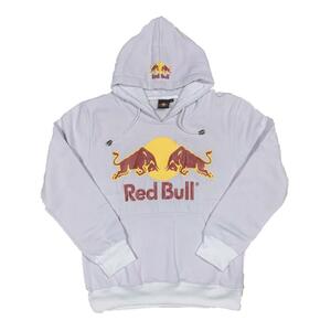 Red Bull レッドブル ブランドロゴ プルオーバーパーカー (ホワイト) (S) [並行輸入品]