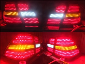 ３０　セルシオ　前期　純正　テール　W流星　ＬＥＤ　加工品　流れる　ウィンカー　スモール　レクサス　LS450