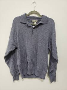 L.L.Bean エルエルビーン セーター ニット ヴィンテージ USED 青グレー M