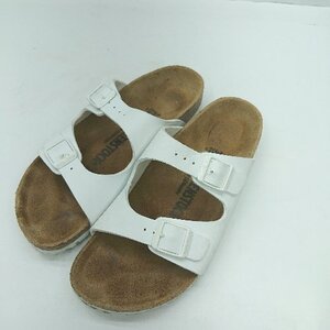 ◇ ⊂ BIRKENSTOCK ビルケンシュトック サンダル サイズ23 ホワイト ブラウン レディース E