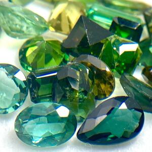 1円〜!!小粒!!（天然グリーントルマリンおまとめ18ct）f 約3.6g ルース 裸石 宝石 ジュエリー jewerly green tourmaline w2ま132