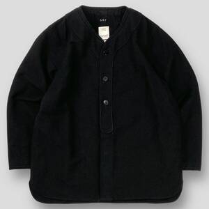 visvim / ビズビム 18SS DUGOUT SHIRT L/S / ダグアウトシャツ ロングスリーブ 0118105011018 2 SSM4615 ブラック 長袖 ベースボールシャツ