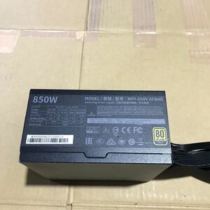 【中古】E6100 Y COOLER MASTER V850 GOLD MPY-850V-AFBAG 80 PLUS 電源ユニット 850W B7