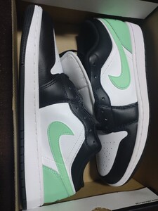 ナイキ NIKE AIR JORDAN 1 LOW エアジョーダン1 US12 新品 未使用 ホワイト グリーン ブラック 