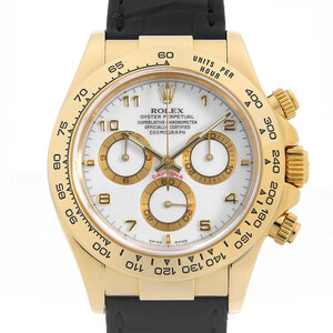 ロレックス デイトナ 116518 ホワイト アラビア K番 中古 メンズ 腕時計