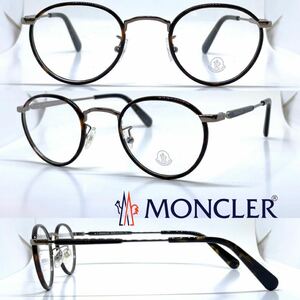 MONCLER モンクレール メガネフレーム ML5159-D 034 ブラウンデミリムセル巻き/ライトゴールド 眼鏡 メガネ めがね フレーム ボストン