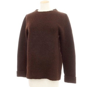 【中古】ドリスヴァンノッテン DRIES VAN NOTEN ミドルゲージウール クルーネックニット ブラウン【サイズM】