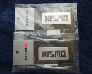 2枚セット ニスモ ロゴエンボスプレート NISMO 日産 NISSAN 日本製 ステッカー 新品未開封品