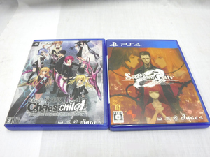 中古 ソフト 2点 PS4 Chaos;child カオスチャイルド 限定版/シュタインズ・ゲート ゼロ 送料全国一律385円