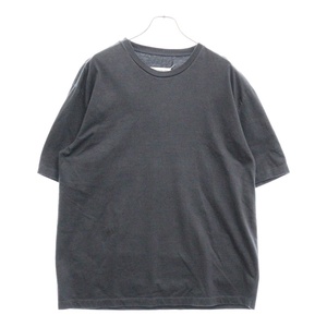 Maison Martin Margiela メゾンマルタンマルジェラ Garment Dyed Over Tee クルーネック半袖Tシャツ S50GC0646 ブラック