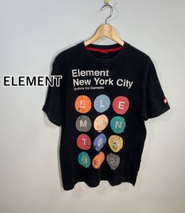 ■ELEMENT エレメント■プリントTシャツ:M☆BH-541