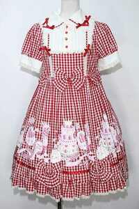 Angelic Pretty /パステルアラモードワンピース 赤 S-24-07-23-100-AP-OP-AS-ZS