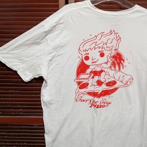 1スタ 再落無し AIHE 白 ムービー Tシャツ ストレンジャーシングス ピザ PIZZA 映画 90s 00s ビンテージ 古着 卸 仕入れ