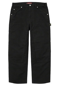 【新品】Supreme Moleskin Double Knee Painter Pant COLOR/STYLE：Black SIZE：34 