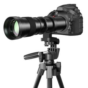 Lightdow 420-800mm f/8.3 マニュアルズーム望遠レンズ + T-マウント Nikon(中古品)