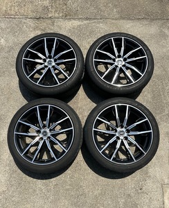 210系　クラウン　アスリート　後期　BROCHEN　19インチ　アルミホイール　美品　バリ溝　4本セット　19X8JJ　+45　PCD114.3