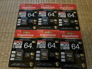 Gigastone microSDHCカード ギガストーン　64GB 6枚セット