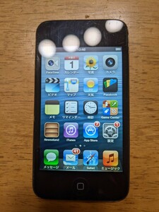 IY0456 iPod touch 第４世代 A1367 8GB Apple デジタル音楽プレーヤー 簡易確認＆簡易清掃＆初期化OK 現状品 送料無料