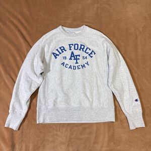 チャンピオン Champion AIR FORCE スウェット リバースウィーブ トレーナー グレー系 サイズS 古着