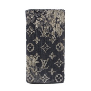 LOUIS VUITTON ルイ・ヴィトン ポルトフォイユ ブラザNM モノグラム タペストリー M80032 長財布 ロングウォレット デニム レザー メンズ