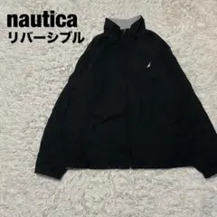 nautica ノーティカ　ナイロンジャケット　リバーシブル　フリースジャケット