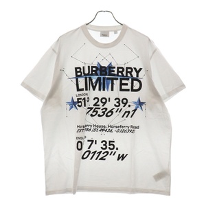 BURBERRY バーバリー Logo Printed Crew Neck T-Shirt 8061194 ロゴプリント半袖カットソー Tシャツ ホワイト