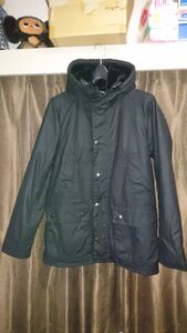 TOMORROWLAND トゥモローランド別注 バブアー barbour HOODED BEDALE SL 黒 34 美品 オイルド