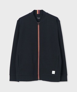 ☆新品☆Paul Smith ラウンジウェア マルチストライプ ジップアップ ブルゾン☆ブラック☆Mサイズ 肩幅46㎝ 身幅56㎝ 着丈65㎝ 袖丈61㎝