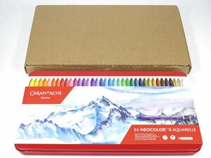 ほぼ未使用 CARAN d’ACHE カランダッシュ NEOCOLOR II 84色 ネオカラー パステル 画材道具 746